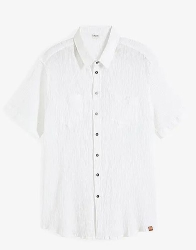 Herren hemd weiß crincle - 2,