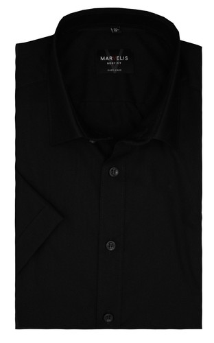 Marvelis halbarm hemd schwarz - marvelis,
