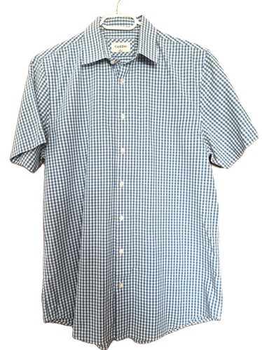 Herren hemd blau kariert - herren,
